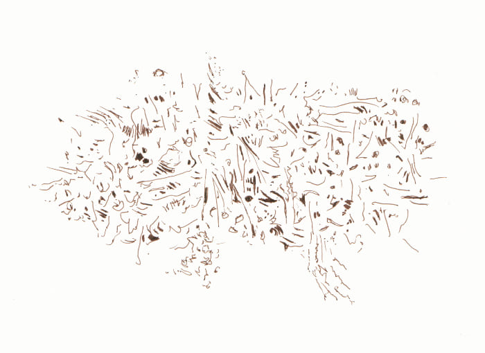 Skizze – Sepia Fineliner auf Papier - Pitt Artist Pen Farber Castell