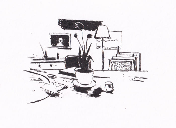 Was zu Hause so alles gibt Was zu Hause so alles gibt – Schwarz-Tinte auf Papier