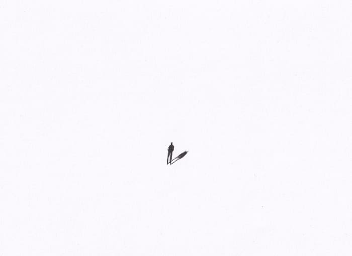 Skizze – Licht und Schatten – Schwarz-Tinte auf Papier