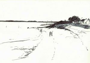 Flaneur Bretonische Küste