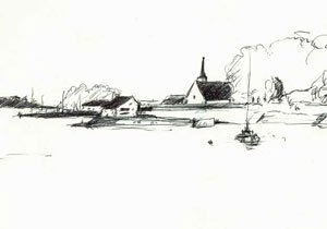 Kirche mit Meerblick