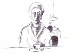 Kaffeetrinkerin