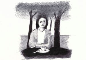 Kaffeetrinkerin
