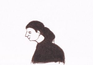 Paar lehnt sich aneinander