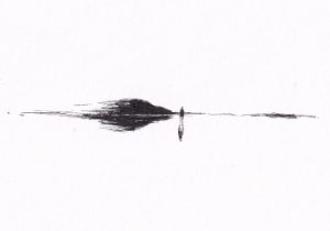 Mann verschwindet in der Landschaft