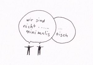 Zwei Personen reden über Minimalismus, wir sind nicht minimalistisch