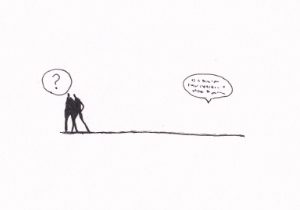 Zwei Personen im Gespräch